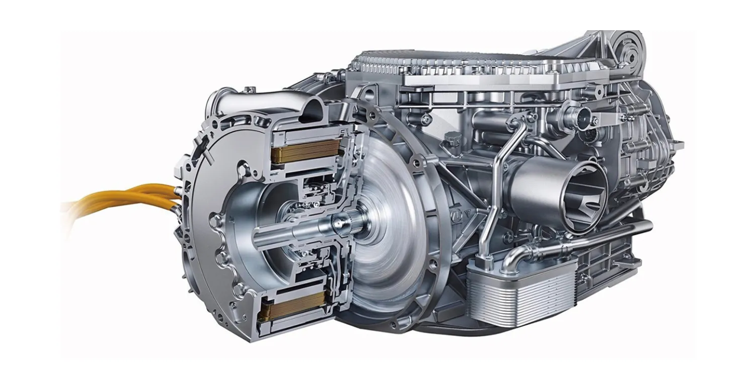 Modern automatic transmission and electric drive integrated cross-section