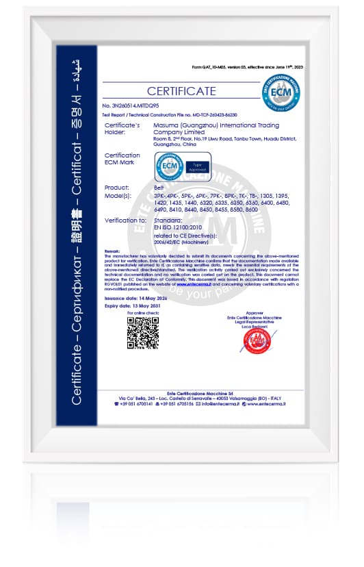Belt certificate